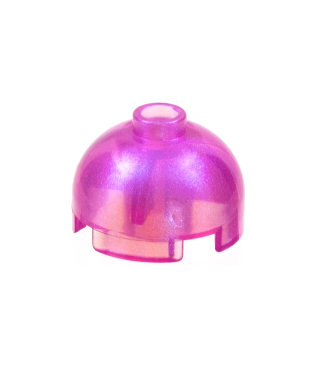 LEGO - Steen, rond 2 x 2 met koepelvormige bovenkant - Satin Trans-Dark Pink | N