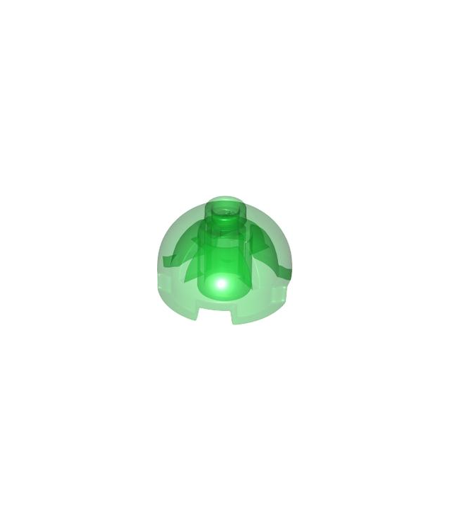 LEGO - Steen, rond 2 x 2 met koepelvormige bovenkant - Trans-Green | N
