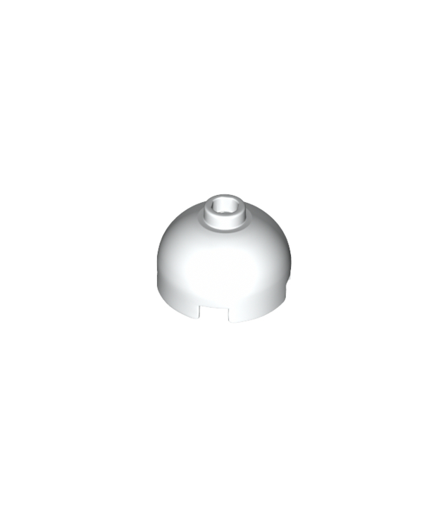 LEGO - Steen, rond 2 x 2 met koepelvormige bovenkant - White | N