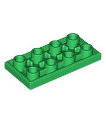 LEGO - Tegel, gemodificeerd 2 x 4 omgekeerd - Green | N - Thumbnail