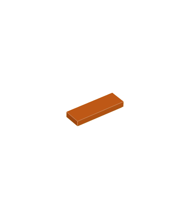 LEGO - Tegel 1 x 3 - Dark Orange | N