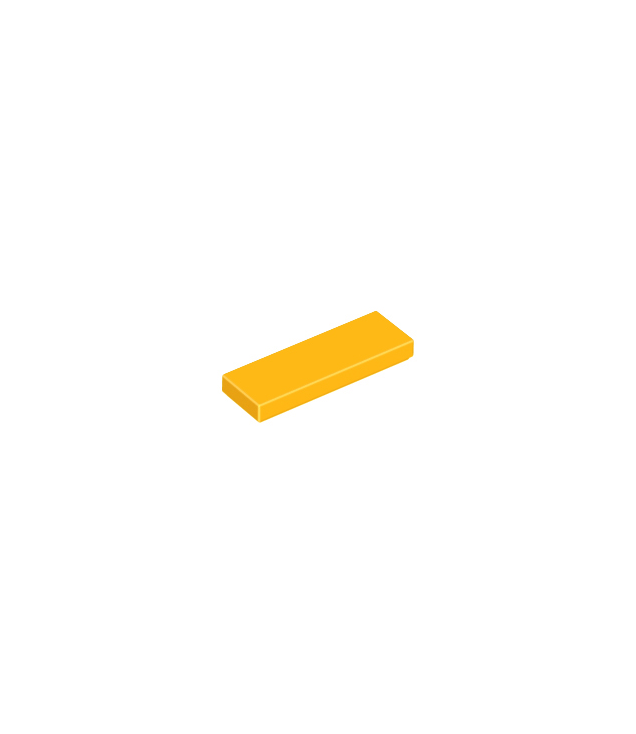 LEGO - Tegel 1 x 3 - Bright Light Orange | N