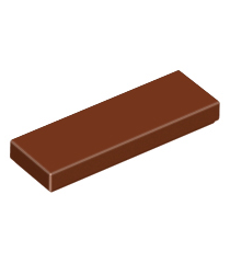 LEGO - Tegel 1 x 3 - Reddish Brown | N - Thumbnail
