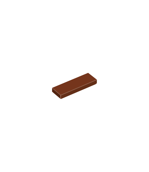 LEGO - Tegel 1 x 3 - Reddish Brown | N