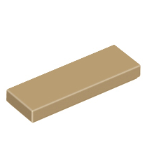 LEGO - Tegel 1 x 3 - Dark Tan | N - Thumbnail