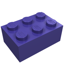 LEGO - Steen 2 x 3 - Dark Purple | N - Thumbnail