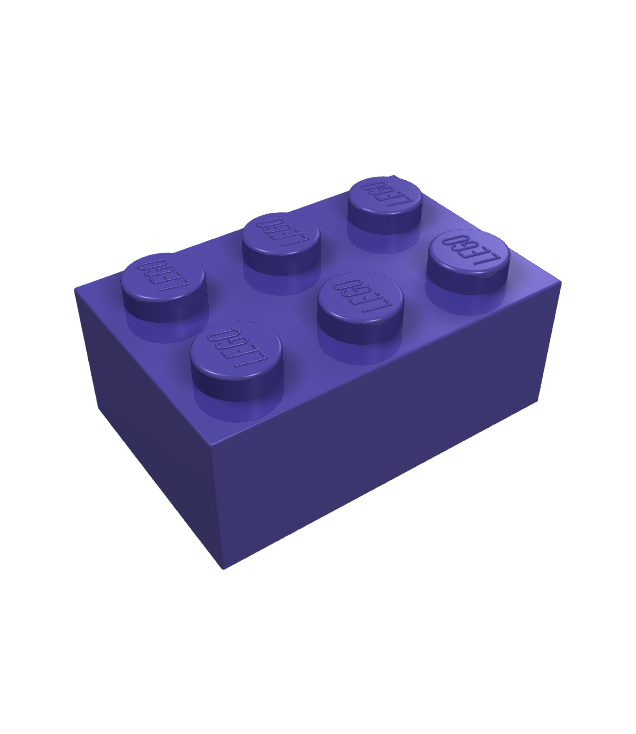 LEGO - Steen 2 x 3 - Dark Purple | N