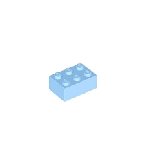 LEGO - Steen 2 x 3 - Bright Light Blue | N - Thumbnail