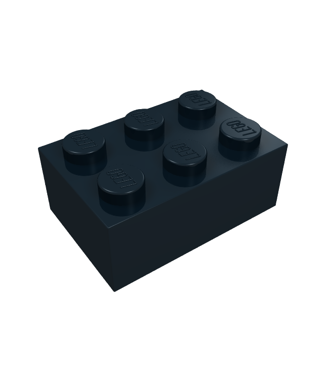 LEGO - Steen 2 x 3 - Black | N