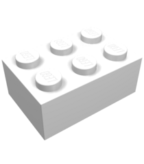 LEGO - Steen 2 x 3 - White | N - Thumbnail