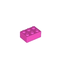 LEGO - Steen 2 x 3 - Dark Pink | N - Thumbnail
