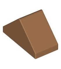 LEGO - Helling 45 graden 2 x 1 dubbel met onderop een nophouder - Medium Nougat | N - Thumbnail