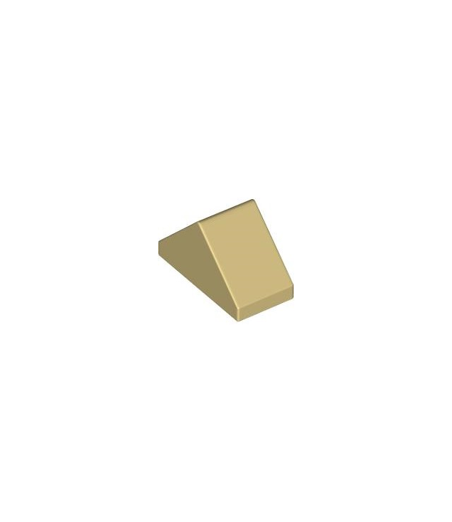 LEGO - Helling 45 graden 2 x 1 dubbel met onderop een nophouder - Tan | N
