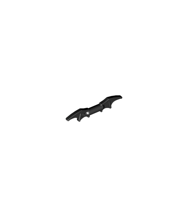 LEGO - Minifiguur-wapen Batman Batarang (2 vleermuisvleugels met staaf in het midden) - Black | N
