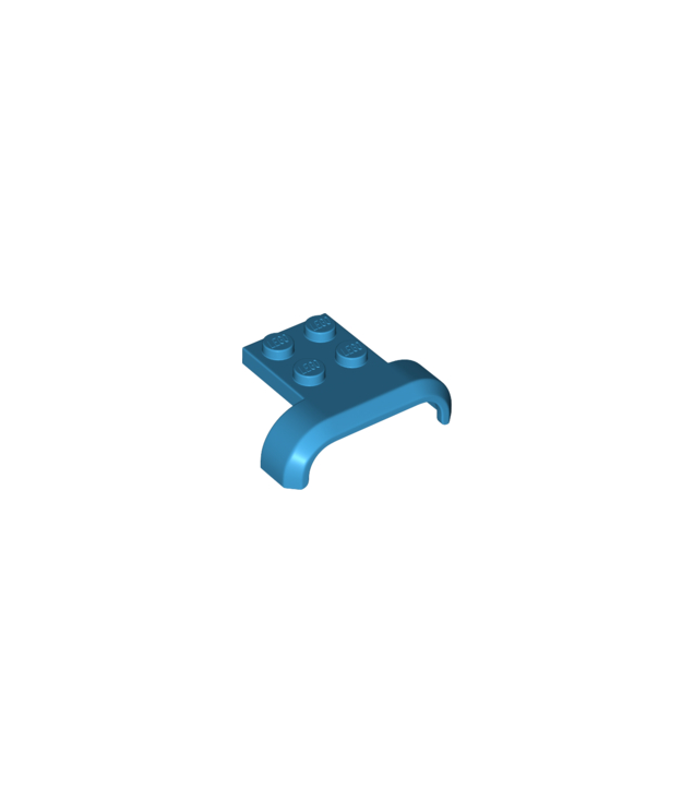 LEGO - Voertuig, spatbord 4 x 3 x 1 met gebogen boog - Dark Azure | N