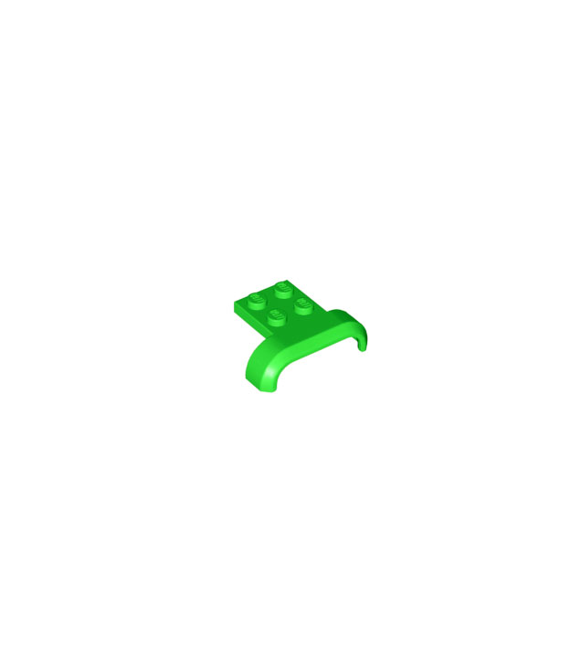 LEGO - Voertuig, spatbord 4 x 3 x 1 met gebogen boog - Bright Green | N