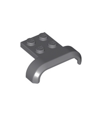 LEGO - Voertuig, spatbord 4 x 3 x 1 met gebogen boog - Dark Bluish Gray | N - Thumbnail