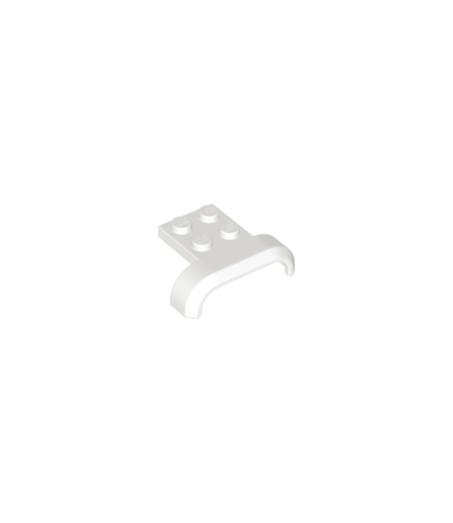 LEGO - Voertuig, spatbord 4 x 3 x 1 met gebogen boog - White | N