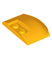 LEGO - Wig 3 x 4 x 2/3 driedubbel gebogen - Bright Light Orange | N - Thumbnail