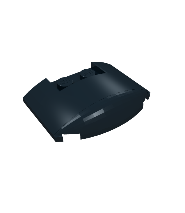 LEGO - Wig 3 x 4 x 2/3 driedubbel gebogen - Black | N