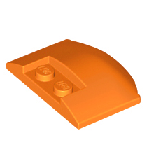 LEGO - Wig 3 x 4 x 2/3 driedubbel gebogen - Orange | N - Thumbnail