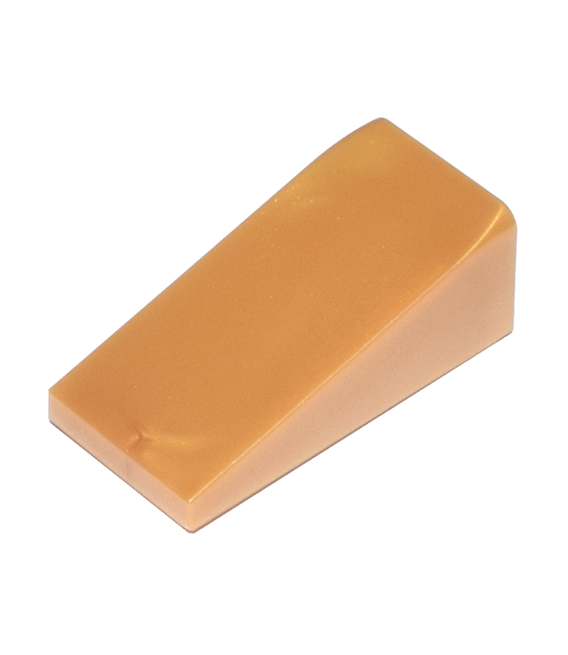 LEGO - Helling 18 graden 2 x 1 x 2/3 - Pearl Gold | N
