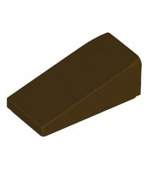 LEGO - Helling 18 graden 2 x 1 x 2/3 - Dark Brown | N - Thumbnail