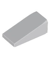 LEGO - Helling 18 graden 2 x 1 x 2/3 - Light Bluish Gray | N - Thumbnail