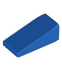 LEGO - Helling 18 graden 2 x 1 x 2/3 - Blue | N - Thumbnail