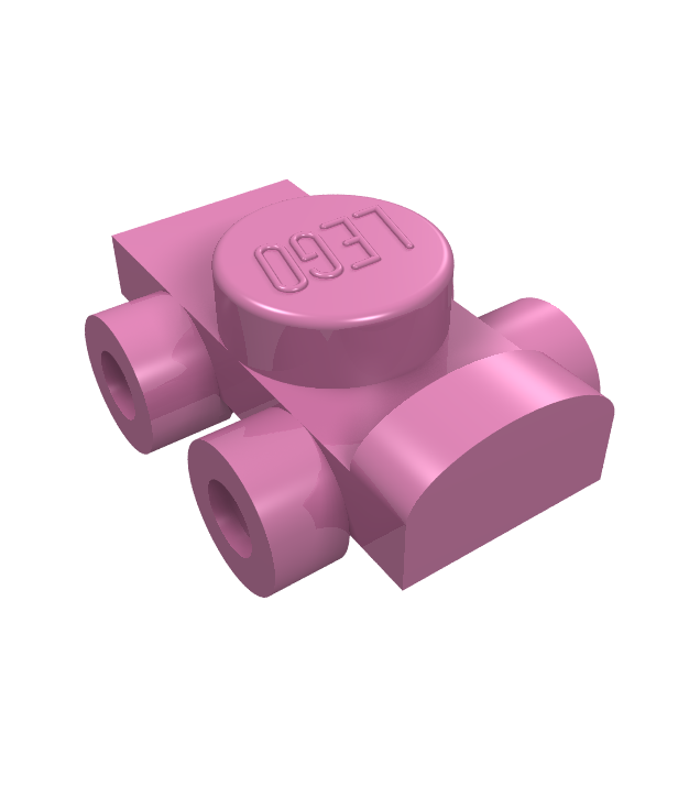 LEGO - Minifiguur-voetuitrusting rolschaats - Dark Pink | N