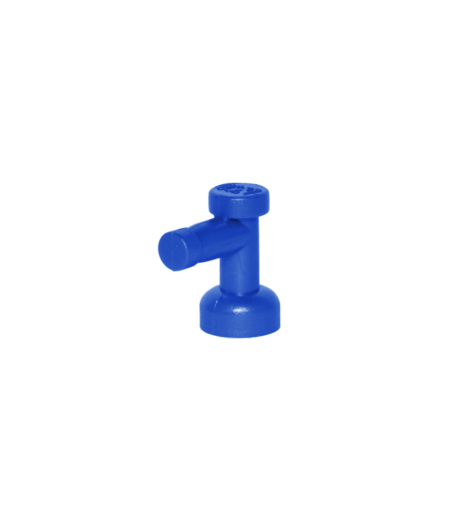 LEGO - Kraan 1 x 1 zonder gat aan tuituiteinde - Blue | N