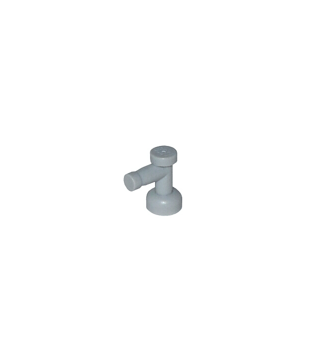 LEGO - Kraan 1 x 1 zonder gat aan tuituiteinde - Light Bluish Gray | N
