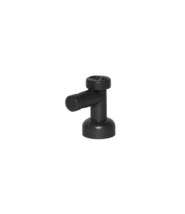 LEGO - Kraan 1 x 1 zonder gat aan tuituiteinde - Black | N