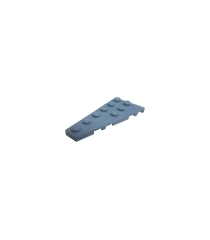 LEGO - Wig, plaat 6 x 3 links - Sand Blue | N - Thumbnail