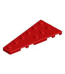 LEGO - Wig, plaat 6 x 3 links - Red | N - Thumbnail