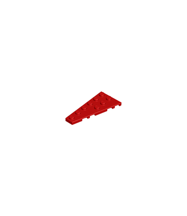 LEGO - Wig, plaat 6 x 3 links - Red | N