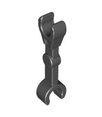 LEGO - Mechanische arm, recht met clips in 90 graden (verticale greep) - Black | N - Thumbnail