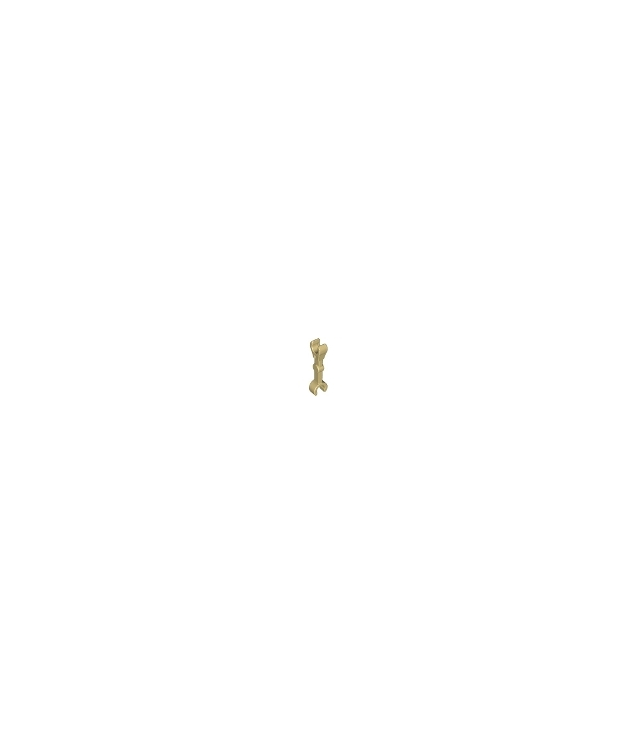 LEGO - Mechanische arm, recht met clips in 90 graden (verticale greep) - Tan | N