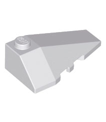 LEGO - Wig 4 x 2 driedubbel rechts - Light Bluish Gray | N - Thumbnail