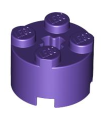 LEGO - Steen, rond 2 x 2 met as-gat - Dark Purple | N - Thumbnail