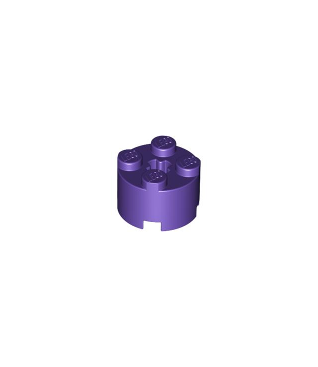 LEGO - Steen, rond 2 x 2 met as-gat - Dark Purple | N