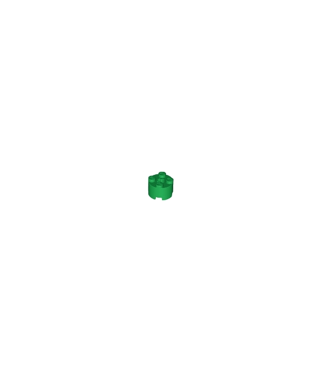 LEGO - Steen, rond 2 x 2 met as-gat - Green | N