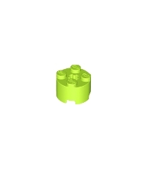 LEGO - Steen, rond 2 x 2 met as-gat - Lime | N - Thumbnail