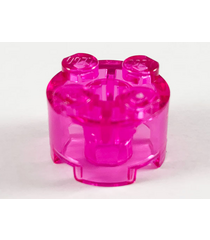 LEGO - Steen, rond 2 x 2 met as-gat - Trans-Dark Pink | N - Thumbnail