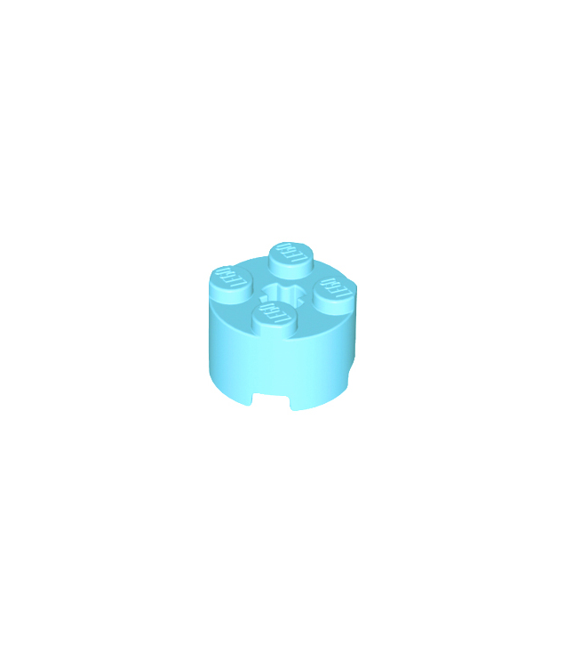 LEGO - Steen, rond 2 x 2 met as-gat - Medium Azure | N