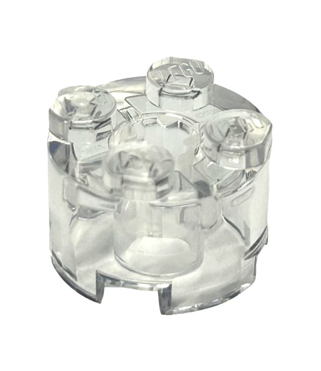 LEGO - Steen, rond 2 x 2 met as-gat - Trans-Clear | N