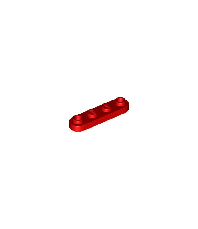 LEGO - Plaat, rond 1 x 4 met 2 open noppen - Red | N