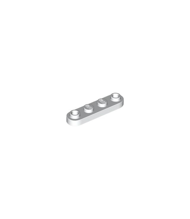 LEGO - Plaat, rond 1 x 4 met 2 open noppen - White | N