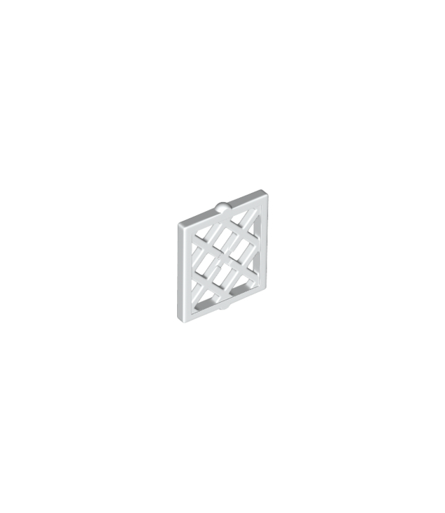 LEGO - Ruit voor raam 1 x 2 x 2 met ruitpatroon - White | N