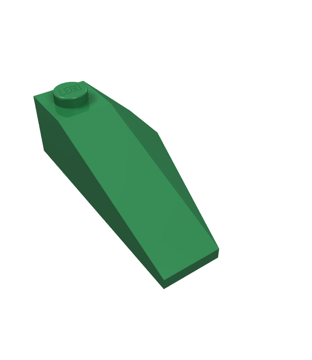 LEGO - Wig 4 x 2 driedubbel links - Green | N